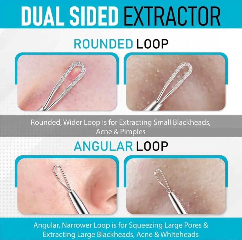 Dual Sided Blackheads Removal Pin Pimple Popper tool